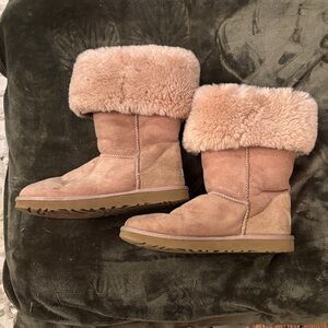 UGG Pink Sheepskin Winter Boots